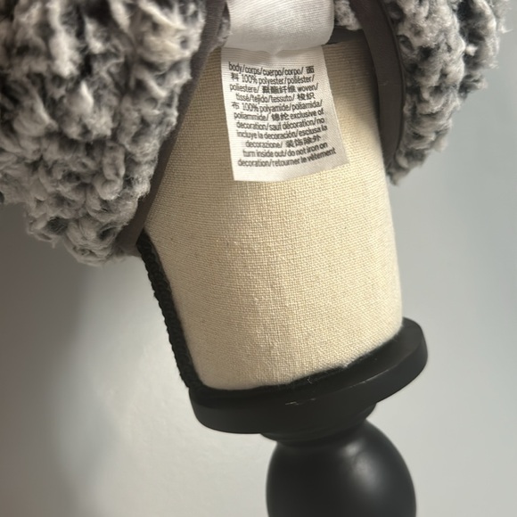 Victoria’s Secret PINK Women’s Gray Fleece/Sherpa Full Zip Jacket Sz M - Picture 6 of 6